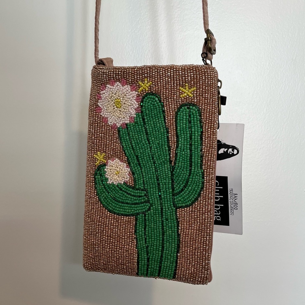 Beaded Cactus Purse